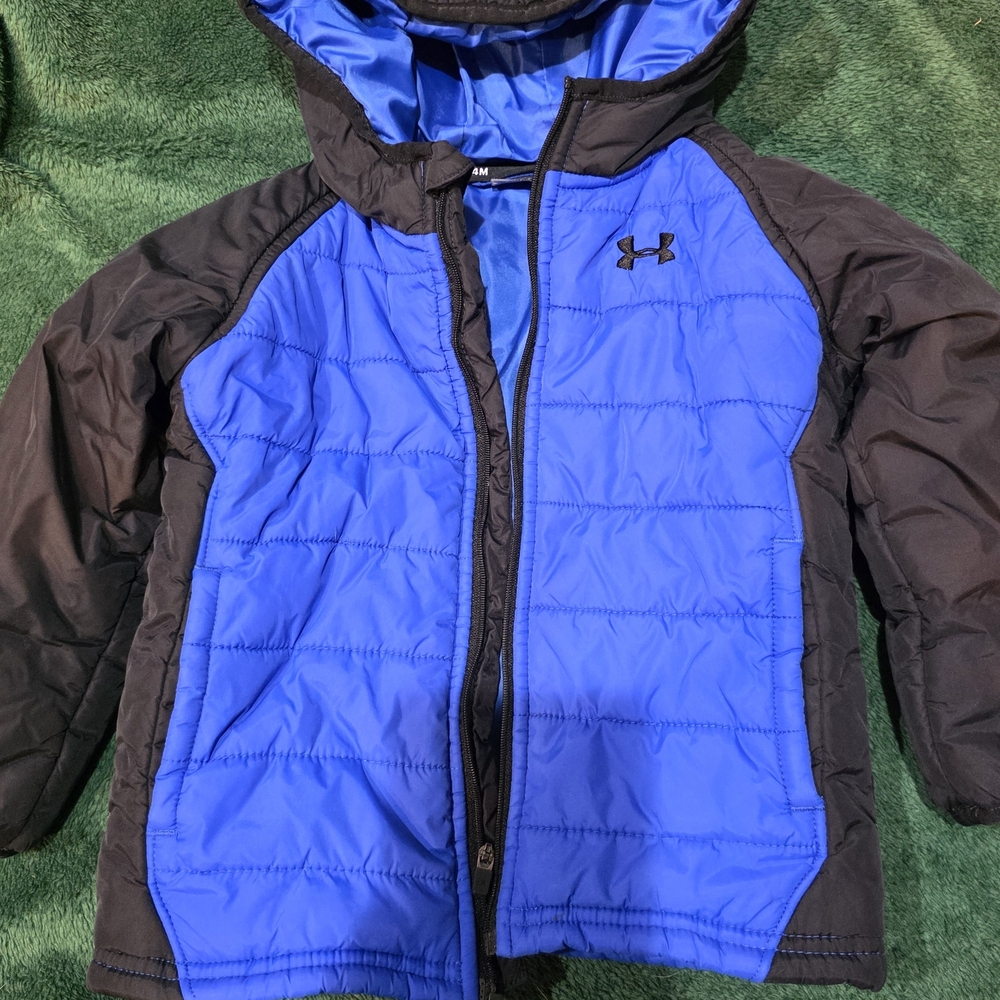 Under Armour Kids Puffer Jacket in Blue and Black